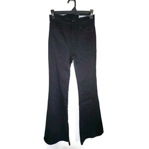 Rag and Bone Bella Black Jeans Flared With Slits